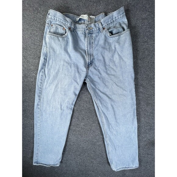 Vtg Levis 550 Relaxed Fit Jeans Mens 38X31 (Tag 40x32) Light Wash Blue Denim - Picture 1 of 9